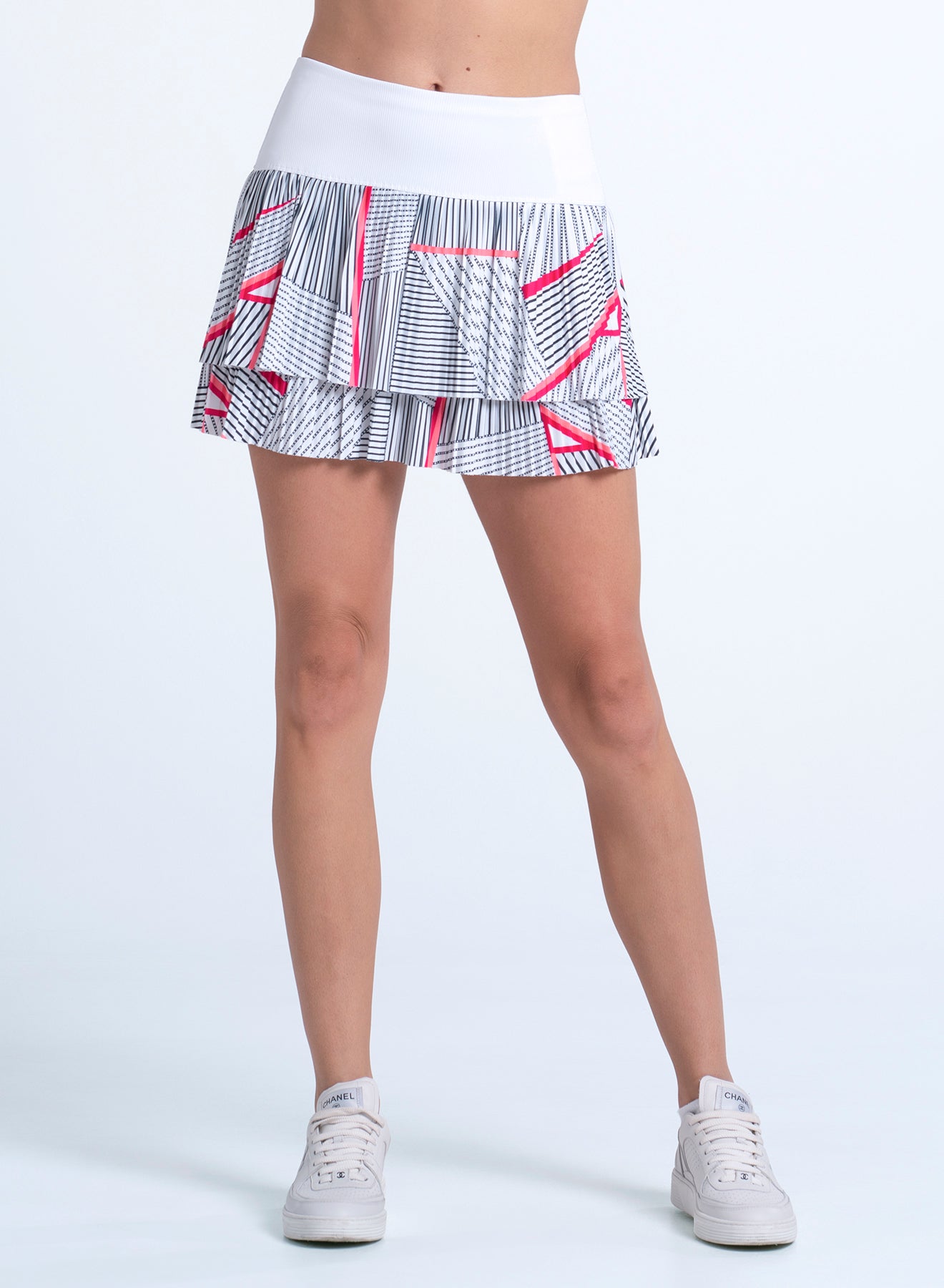 Geo Glow Pleated Skirt – Lucky in Love