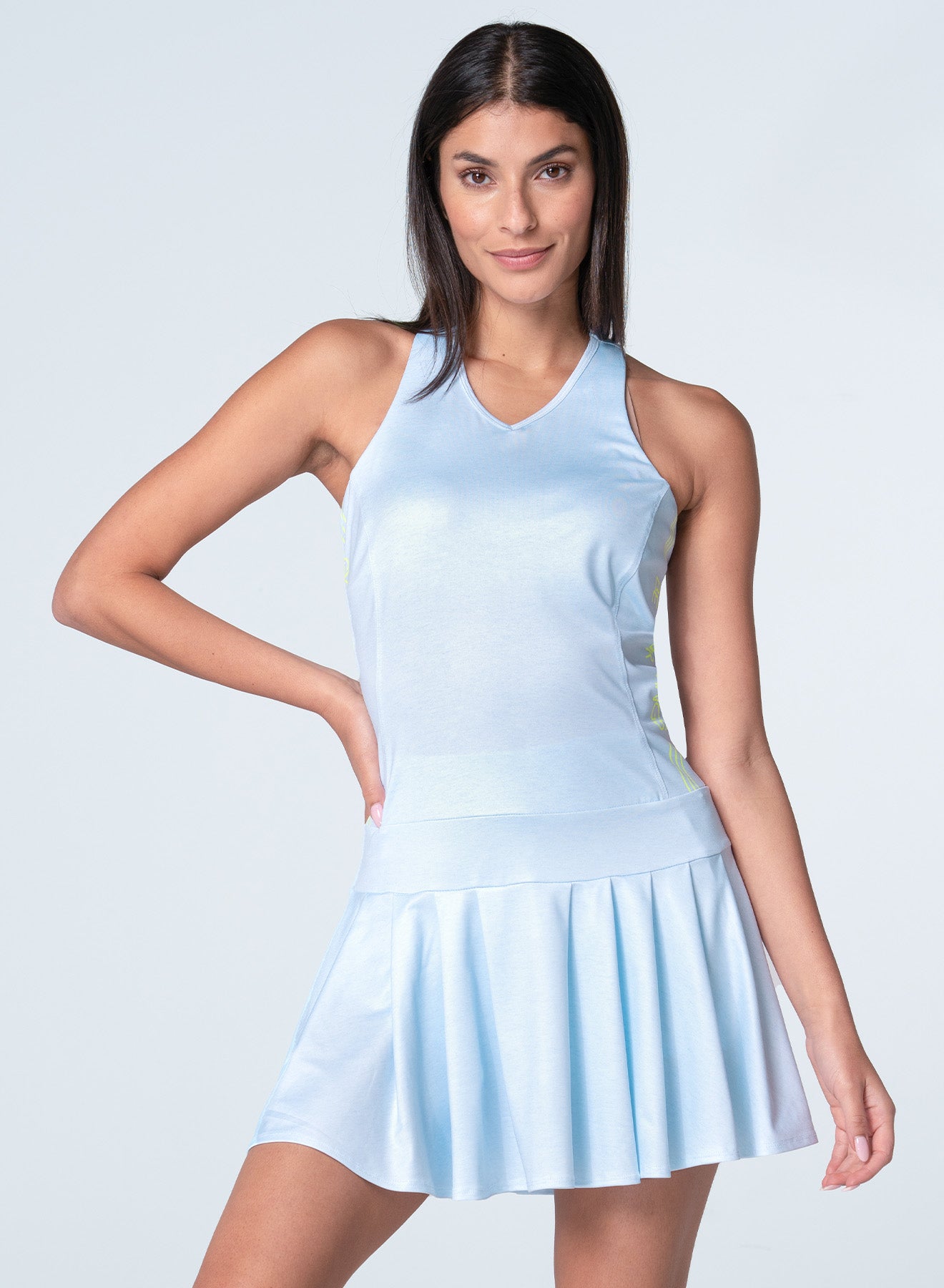 light blue tennis dress Lucky in Love - Dresses - Dream On Dress - Bglz