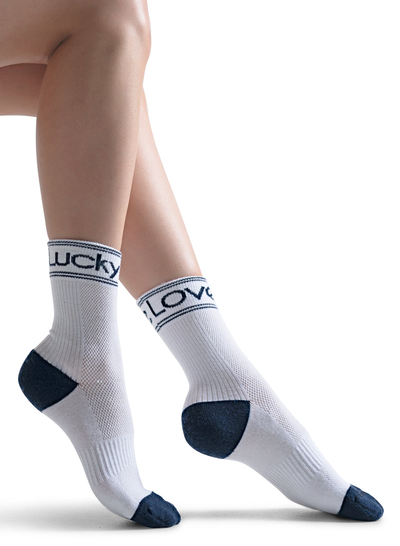 Lucky In Love Crew Socks