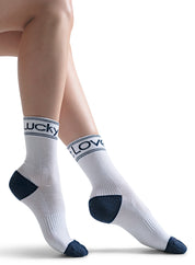 Lucky In Love Crew Socks