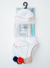 Lucky Pom Low Cut Socks