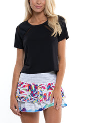 Mixed Up High-low Short Sleeve