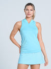 Seamless Textured Sleeveless Polo
