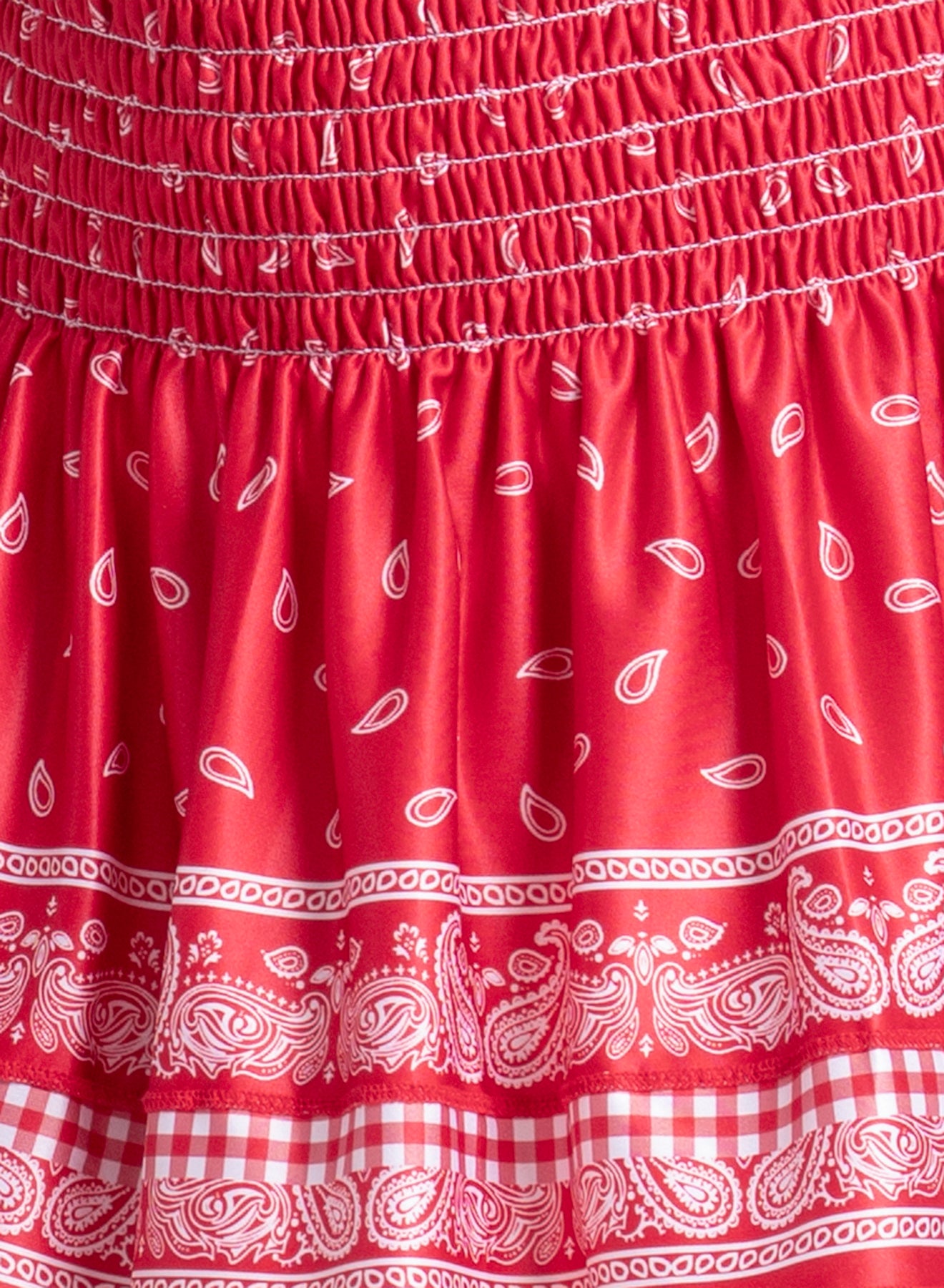 Americana Smocked Skirt
