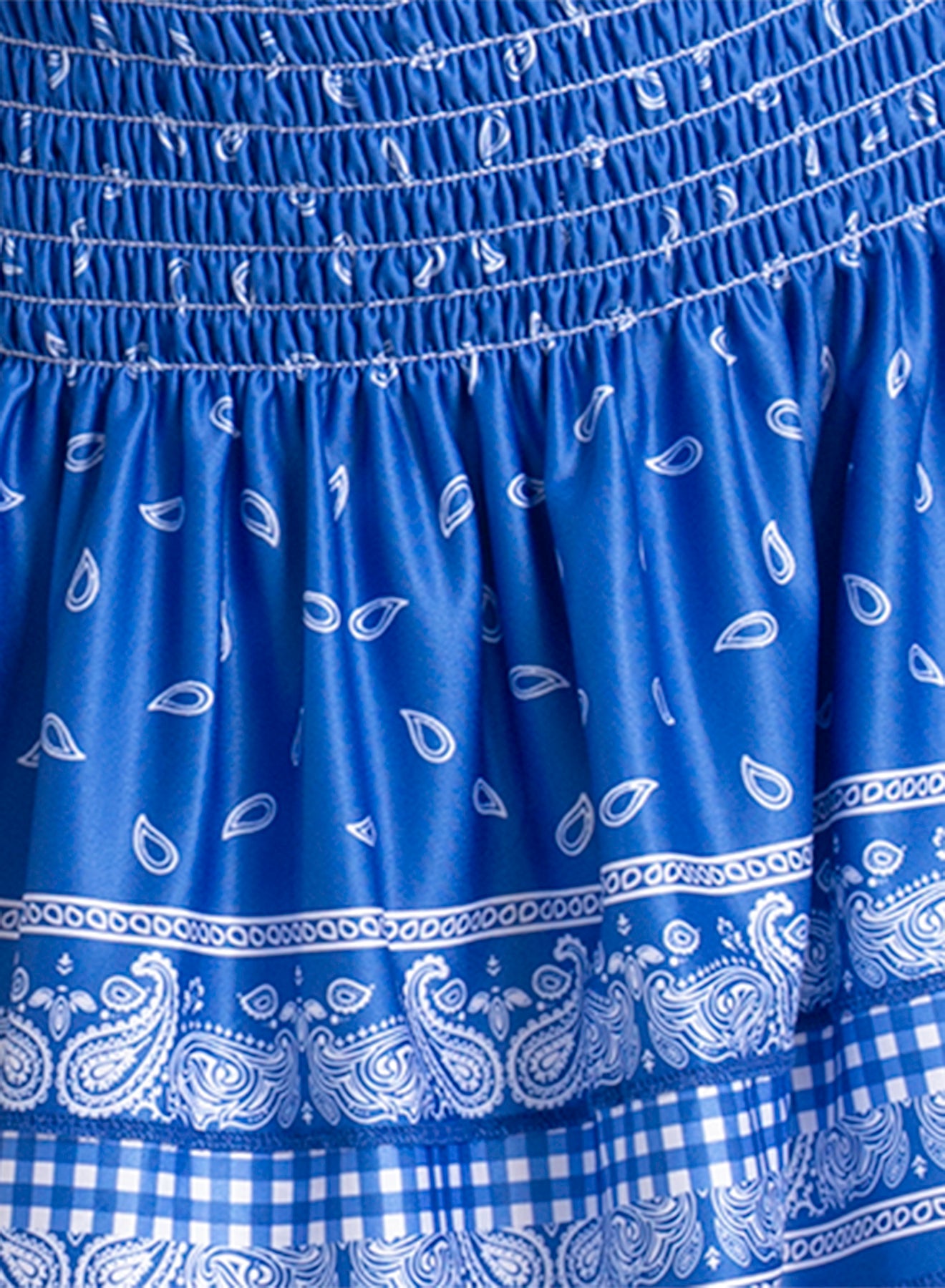 Americana Smocked Skirt