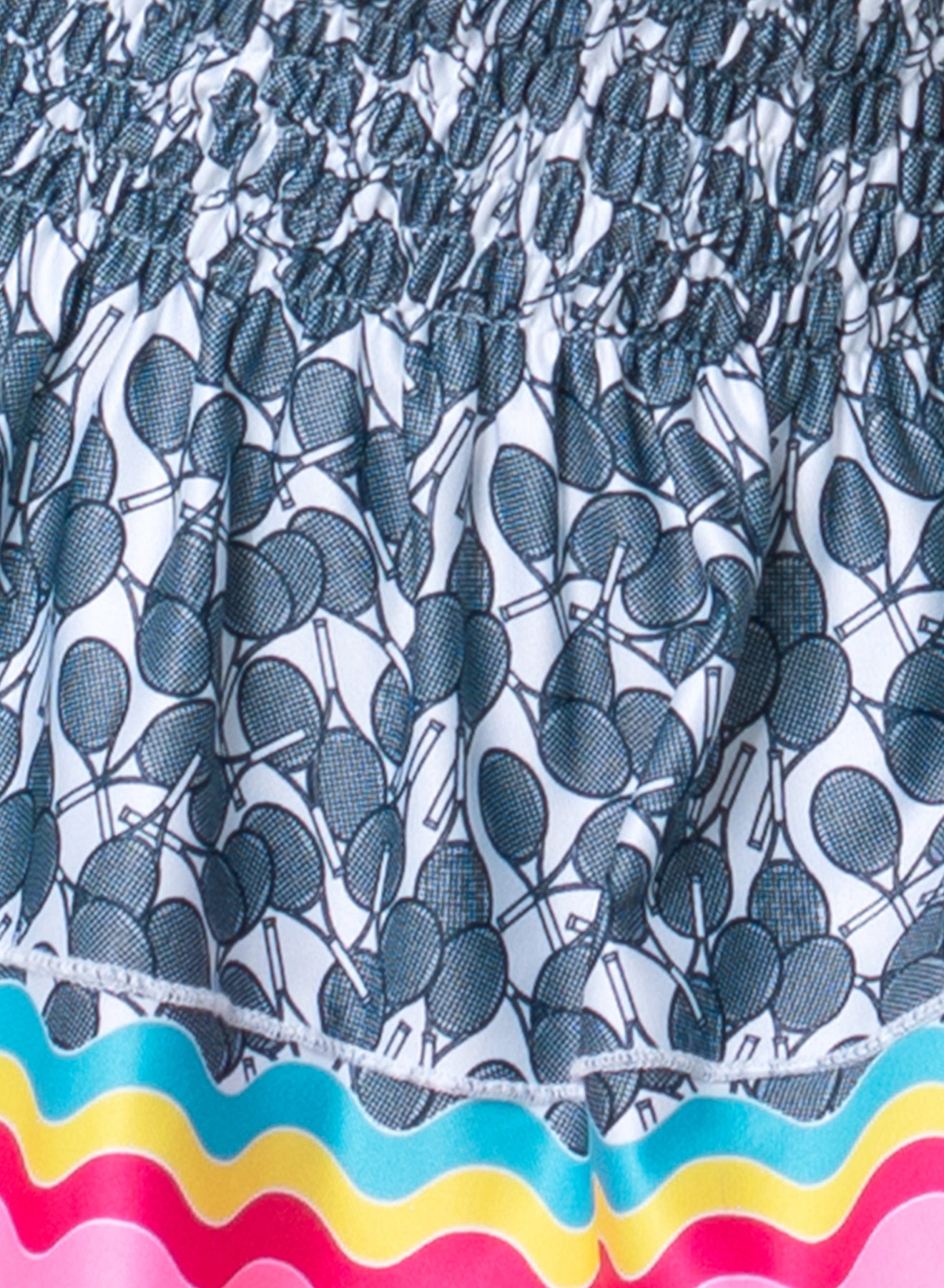 Tennis Hippy Smocked Skirt