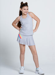 Heather Prisma Stripe Skirt-Girls