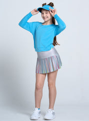 Starburst Pleated Skirt