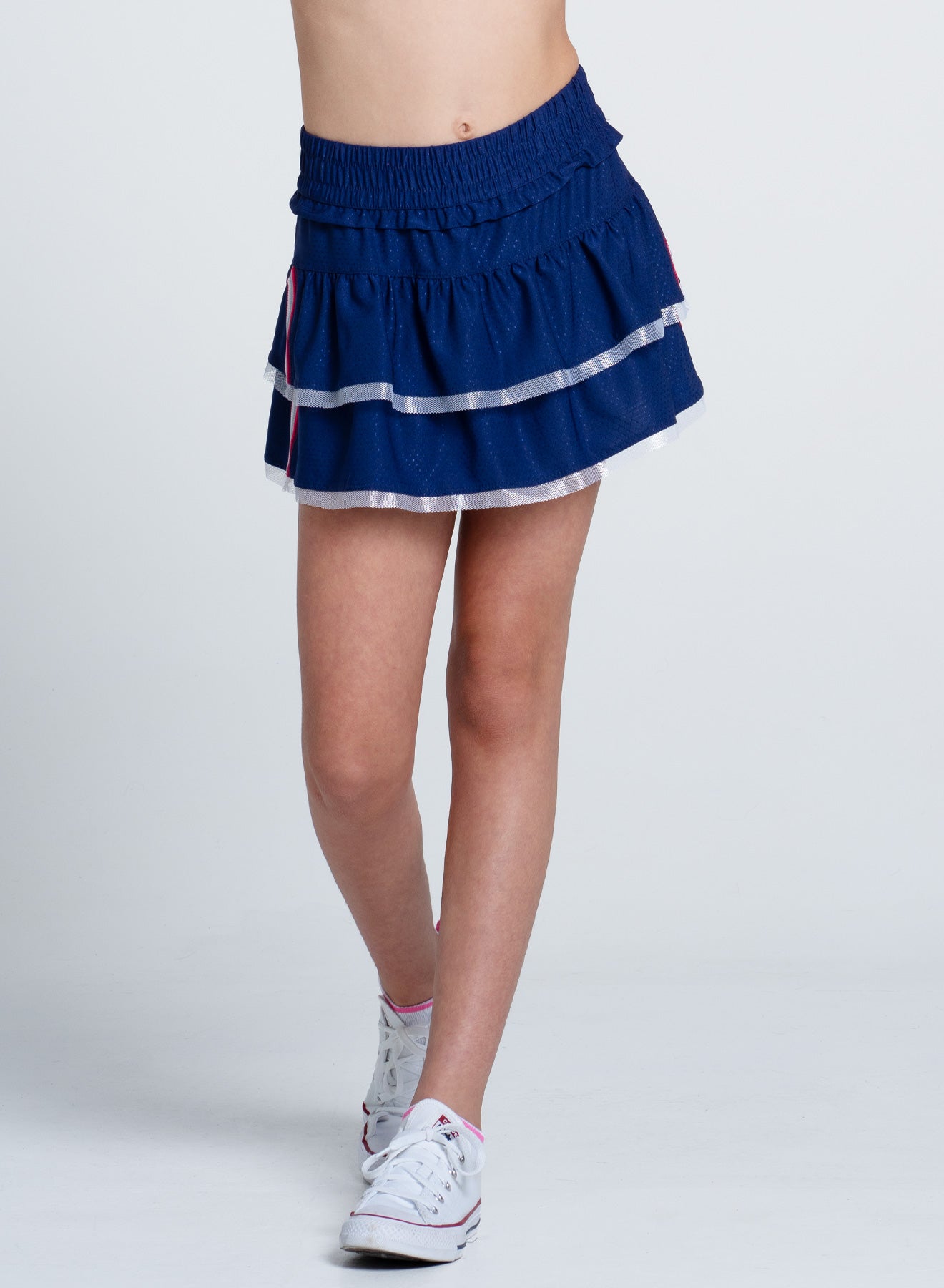 Berry Stripe Skirt- Girls