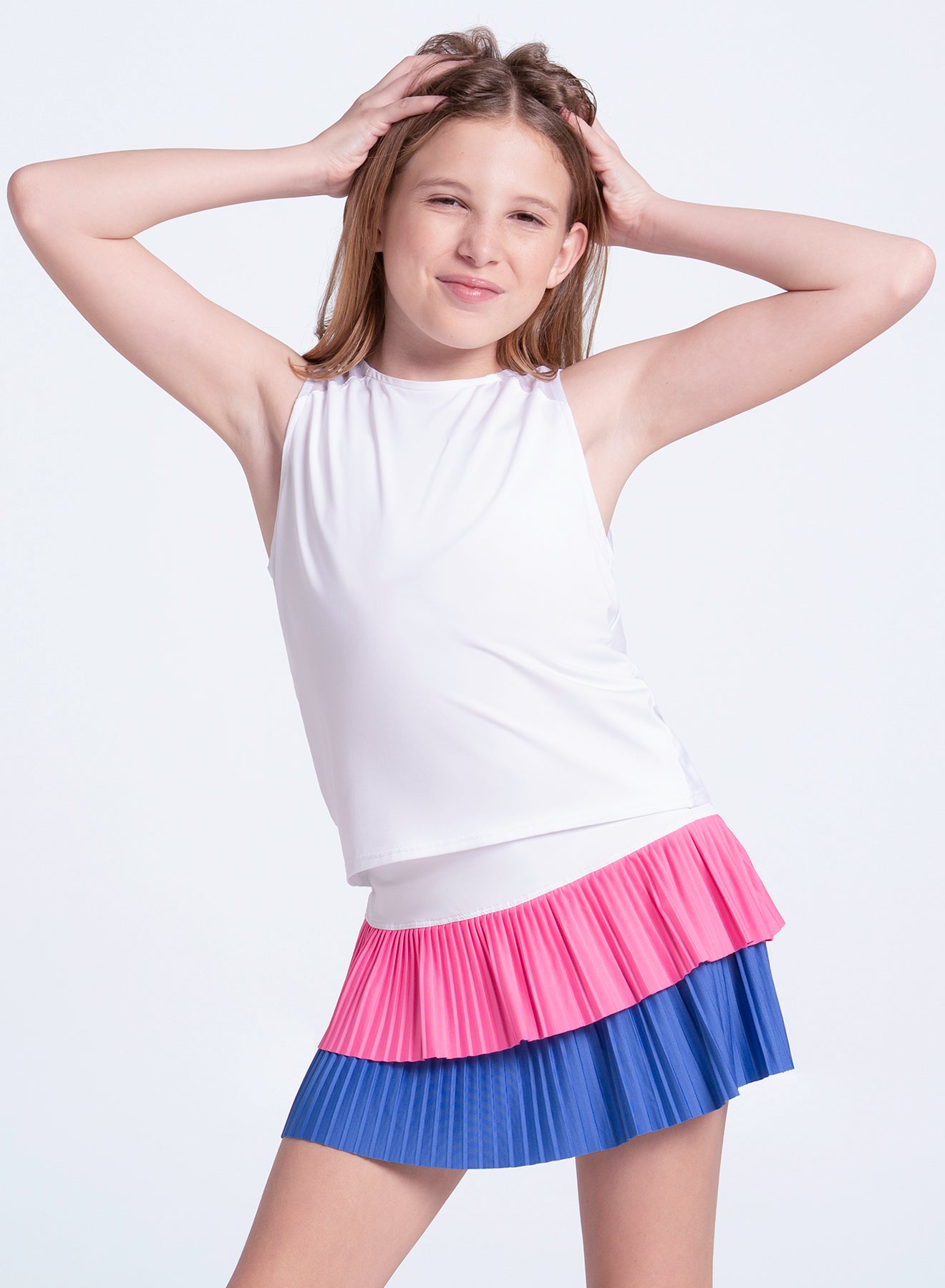 Doubles Pleated Skirt