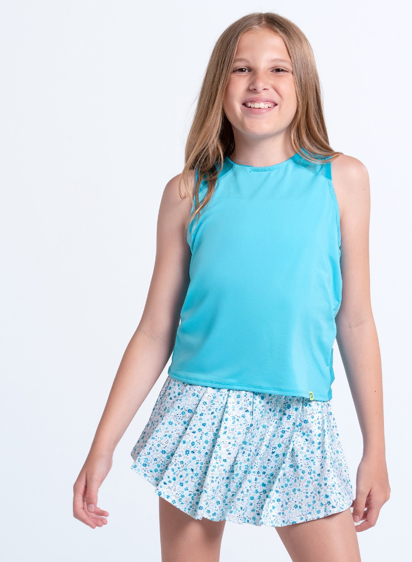 Meadow In Blue Skirt - Girls