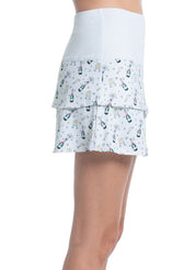 Long Poppin' Bottles Scallop Skirt