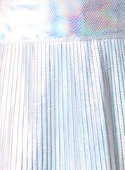 Snakeskin Pleated Skirt