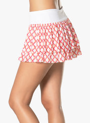Classic Grid Pleated Skirt