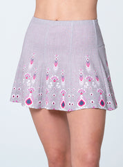 Midnight Flora Gore Skirt