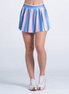 Umbrella Stripe Plt Skirt