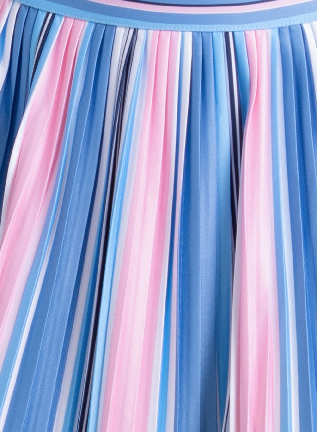 Umbrella Stripe Plt Skirt