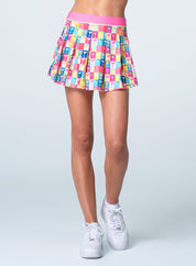 Margarita Pop Art Pleat Skirt