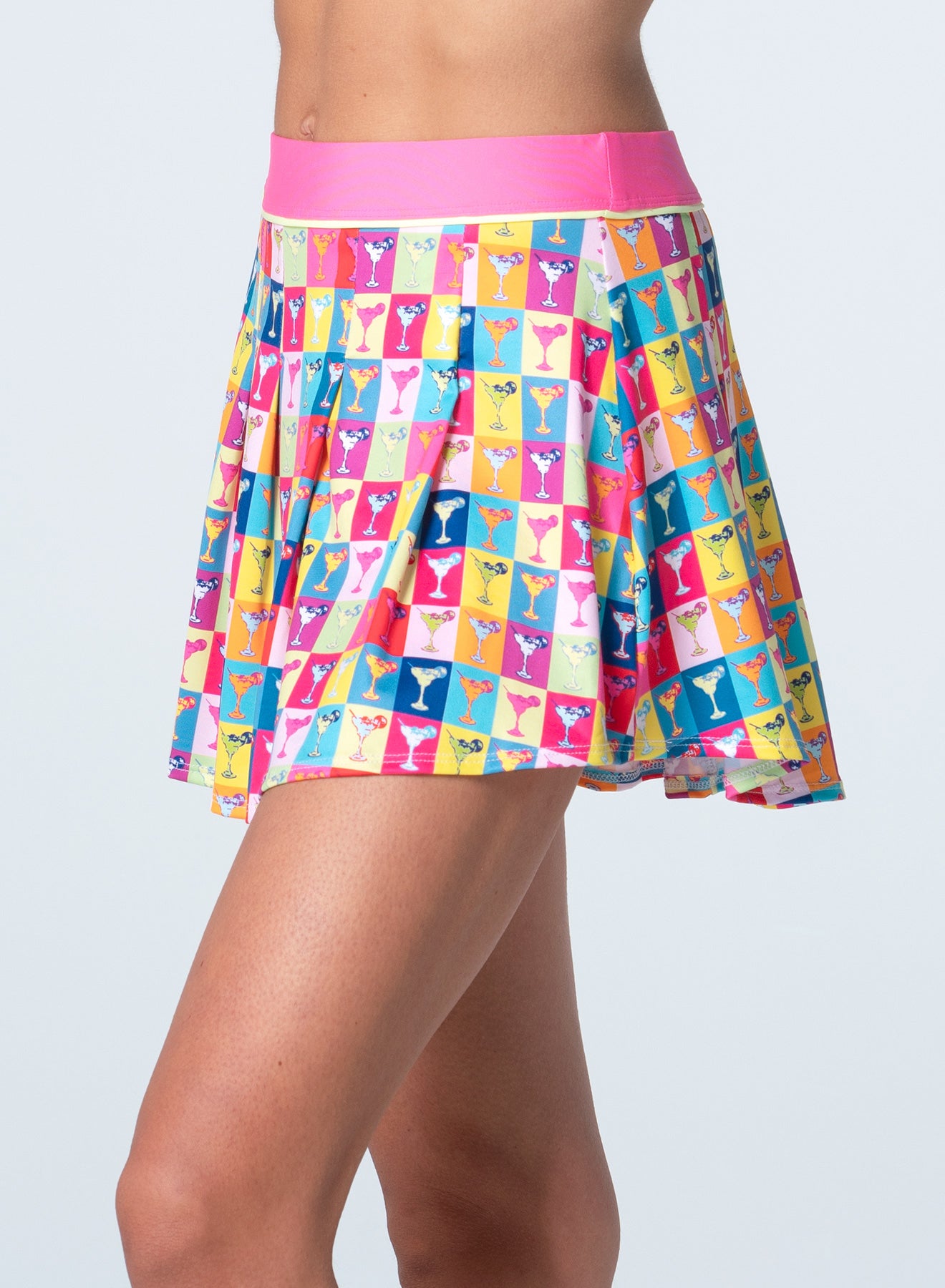 Margarita Pop Art Pleat Skirt