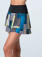 Stripe It Up Pleated Skirt