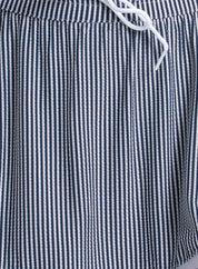 High Waist Seersucker Skirt