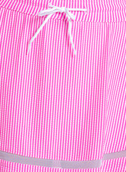 High Waist Seersucker Skirt