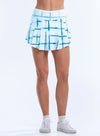 Shibori Plaid Skirt