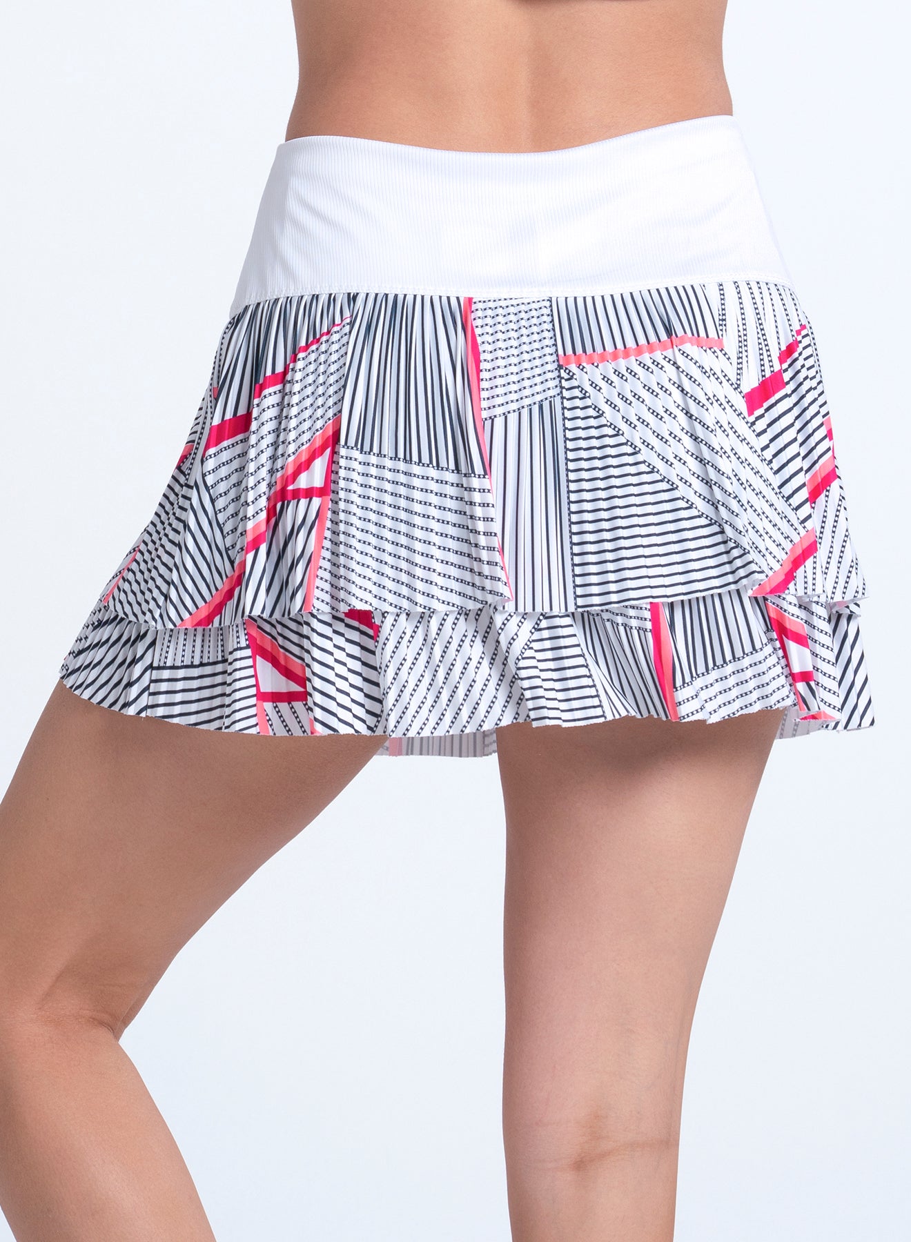 Geo Glow Pleated Skirt