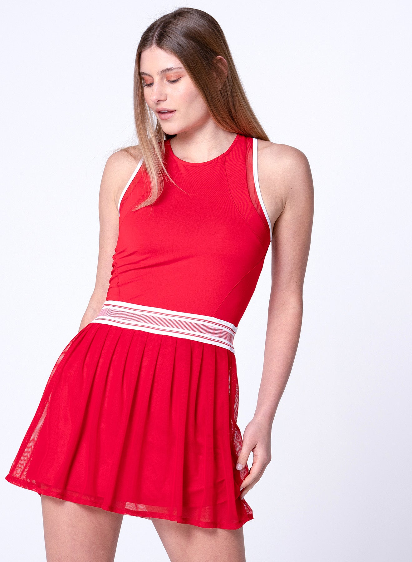 Lucky in Love Womens Team Level Up Dress Red XS