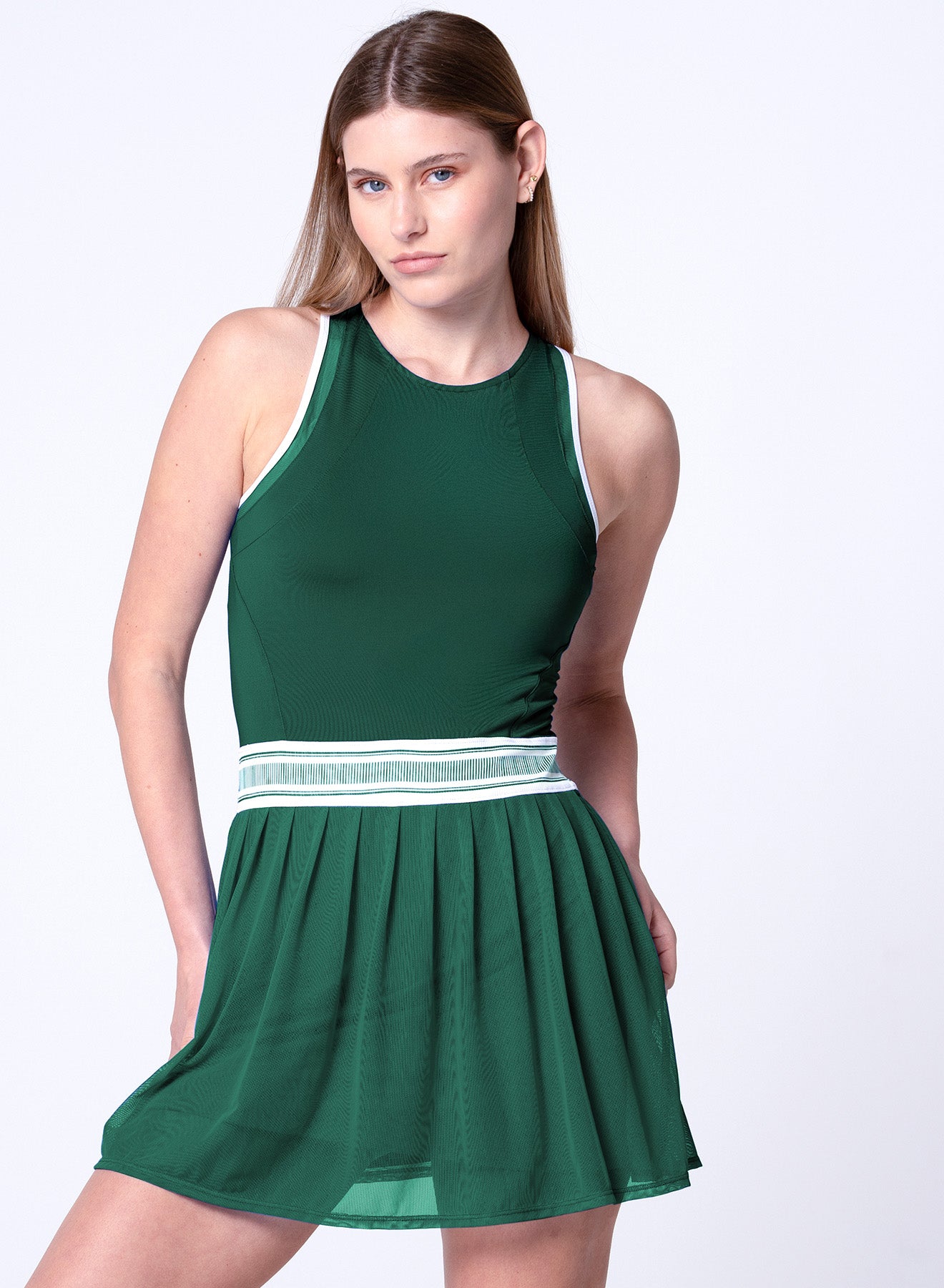 lucky green dress Lucky Green Irish Shamrocks Design Playing Cards A-Line Dress by sharlesart