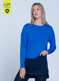 Hype Long Sleeve - S / ELECTRIC BLUE
