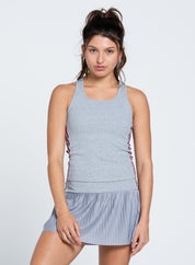 Berry Stripe Rib Tank