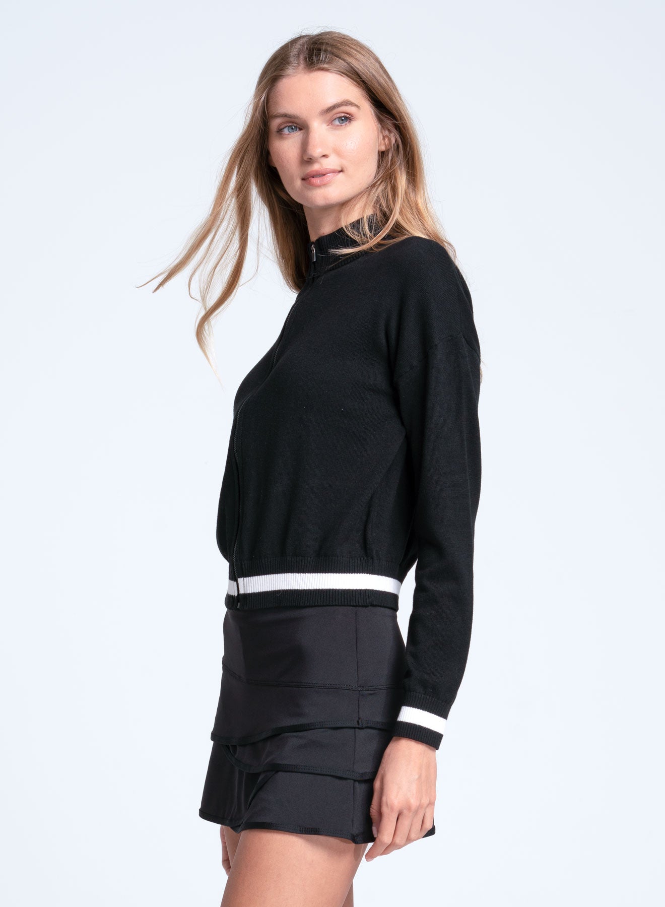 Rally Mock Neck Cardigan