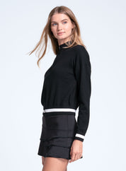 Rally Mock Neck Cardigan