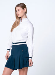 Rally Mock Neck Cardigan