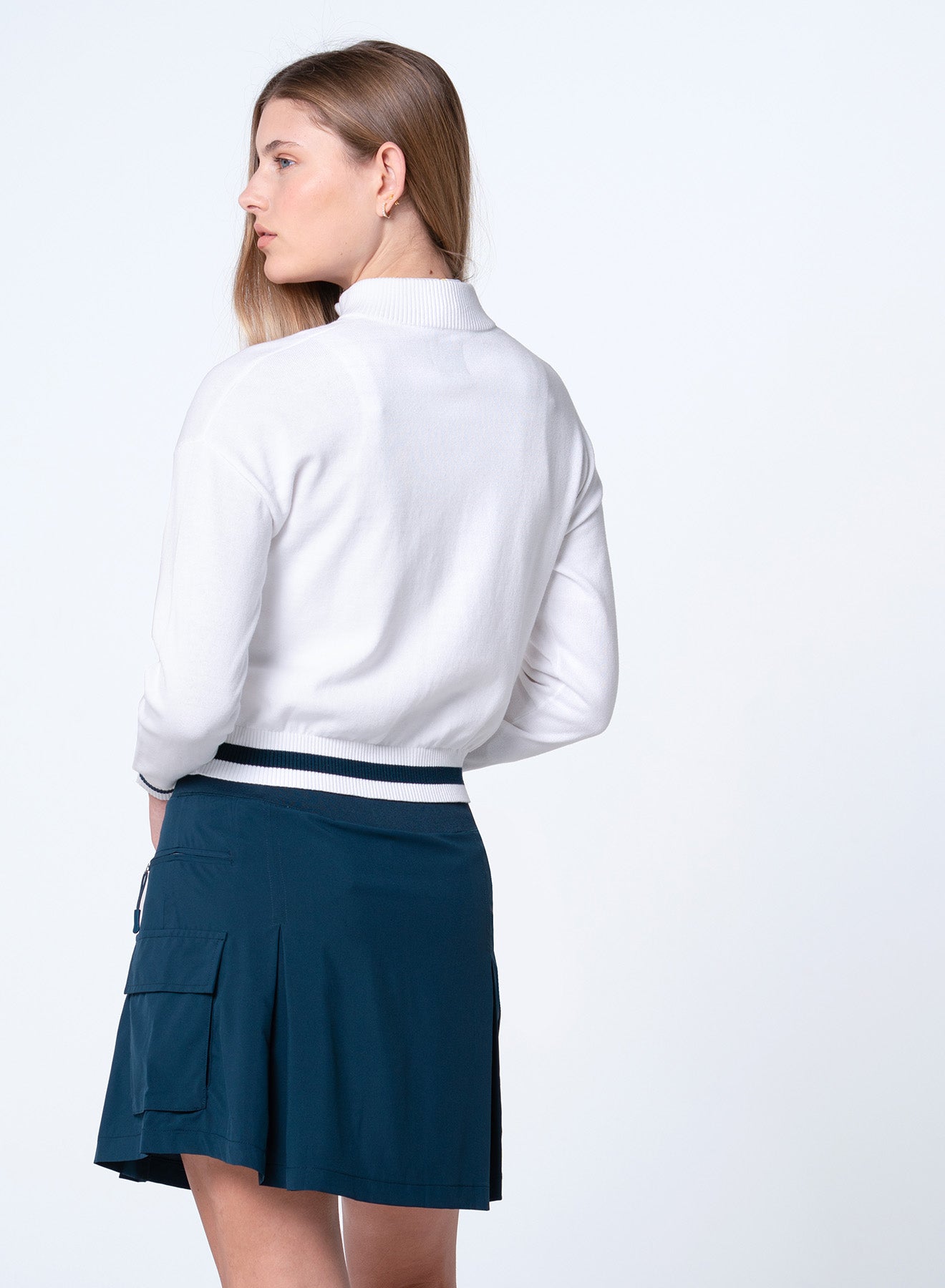 Rally Mock Neck Cardigan