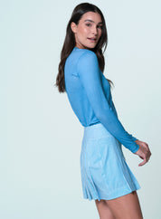 Linen Play Henley Long Sleeve