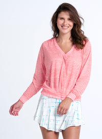 Summer Haze Pullover Long Sleeve - XS / ORANGE FROST