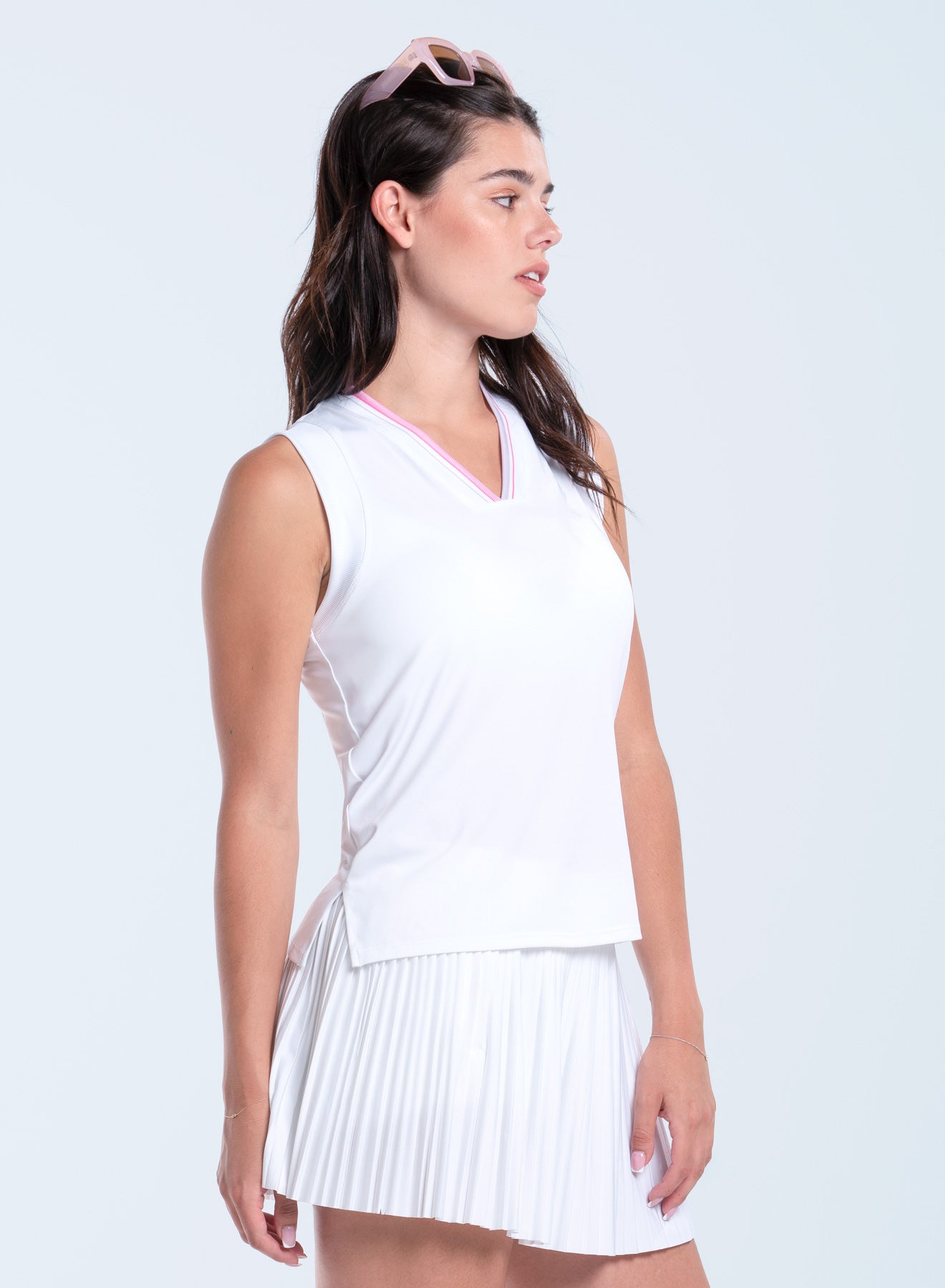 Weave It To Me V-neck Tank