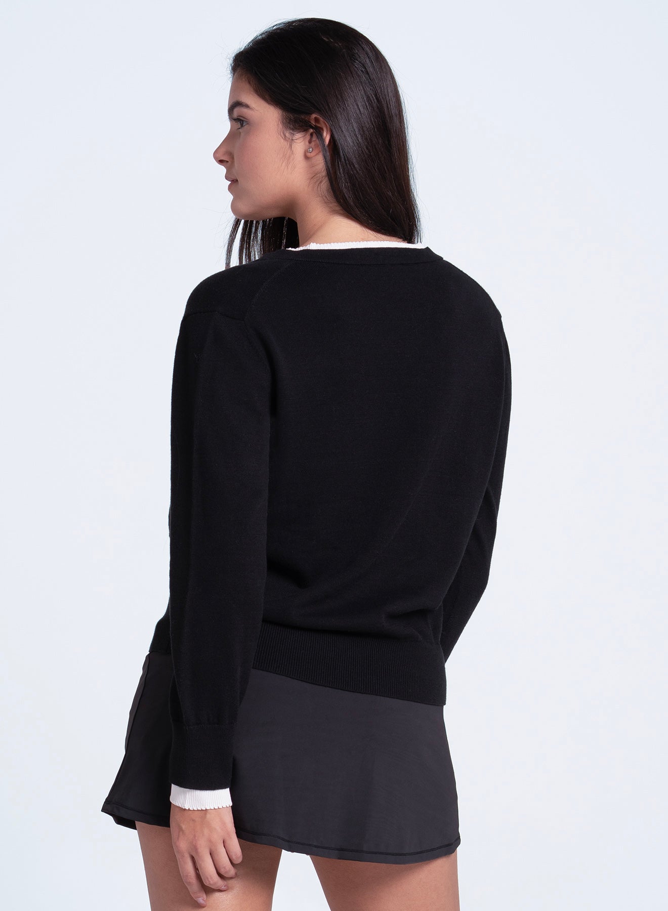Double V-neck Sweater