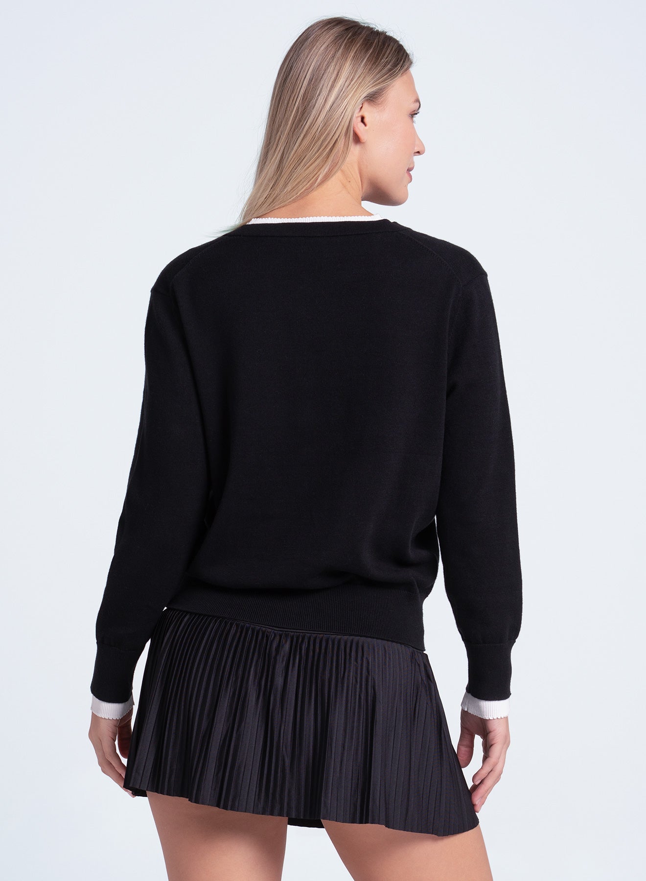 Double V-neck Sweater
