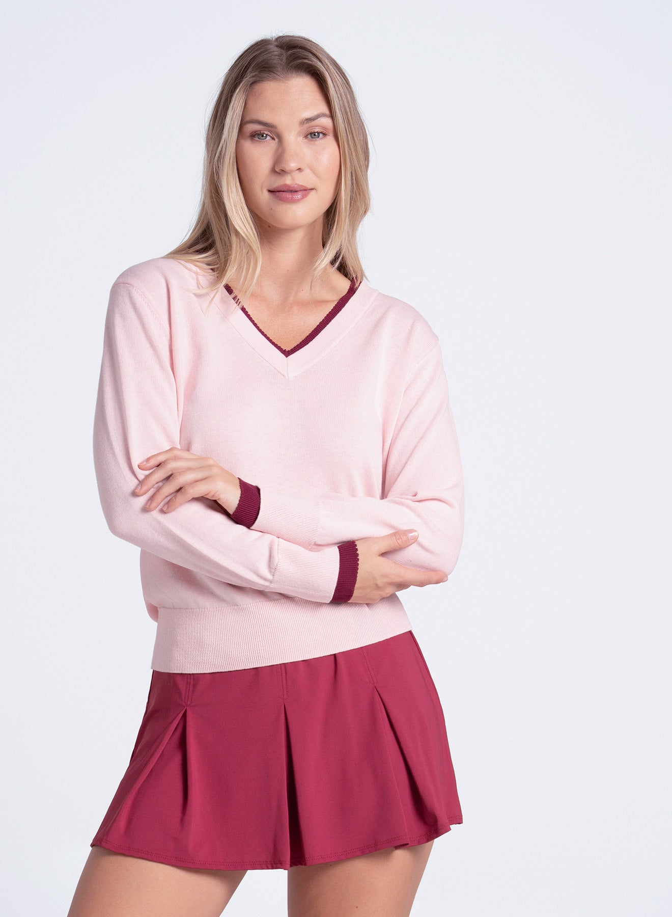 Victory V-neck Sweater – Lucky in Love