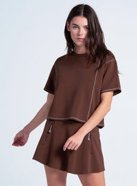 Lucky Pure Luxe Short Sleeve - S / DARK CHOCOLATE