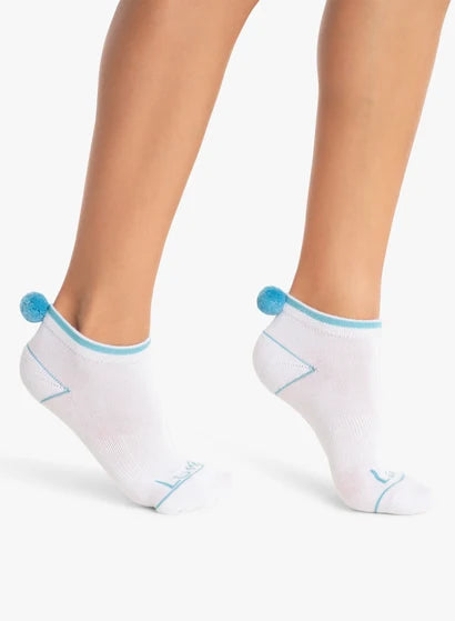 Footies with pom poms