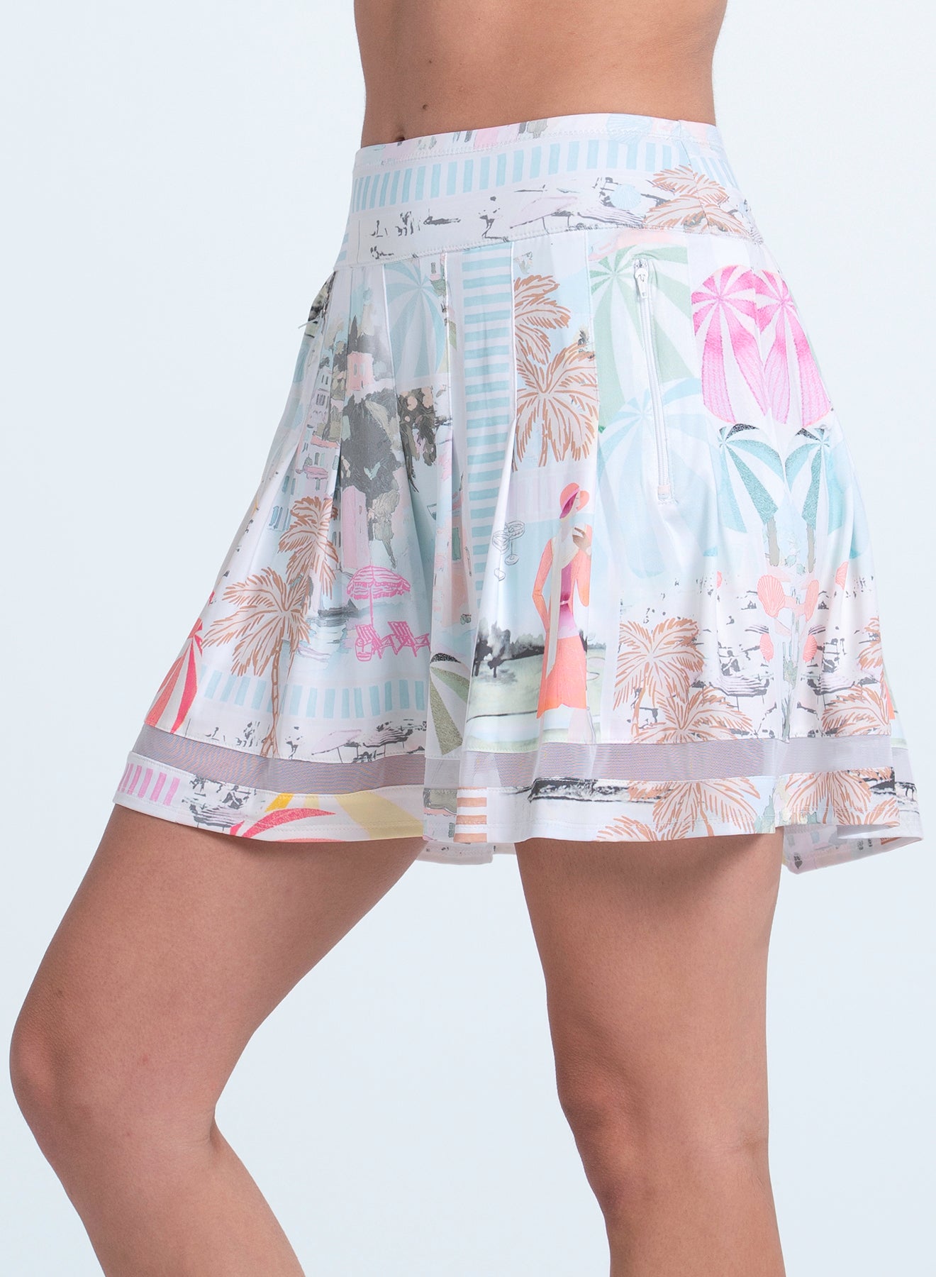 Riviera Breeze Pleat Skort