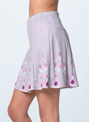 Midnight Flora Gore Skort