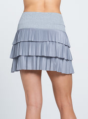 Berry Pleated Skort-short 15"