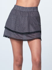 High Waist Pinstripe Skort