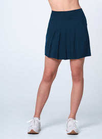 Tempo Pleat Skort - XS / MIDNIGHT