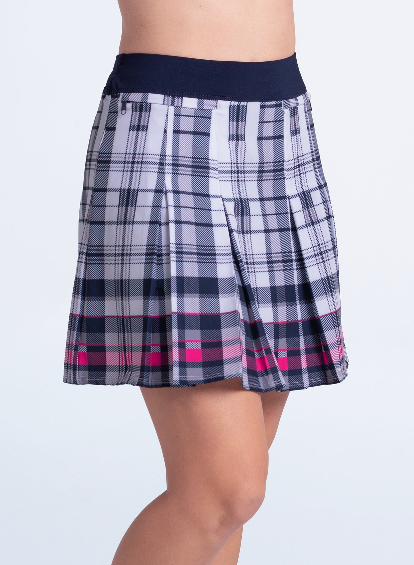 Ivy Plaid Pleat Skort